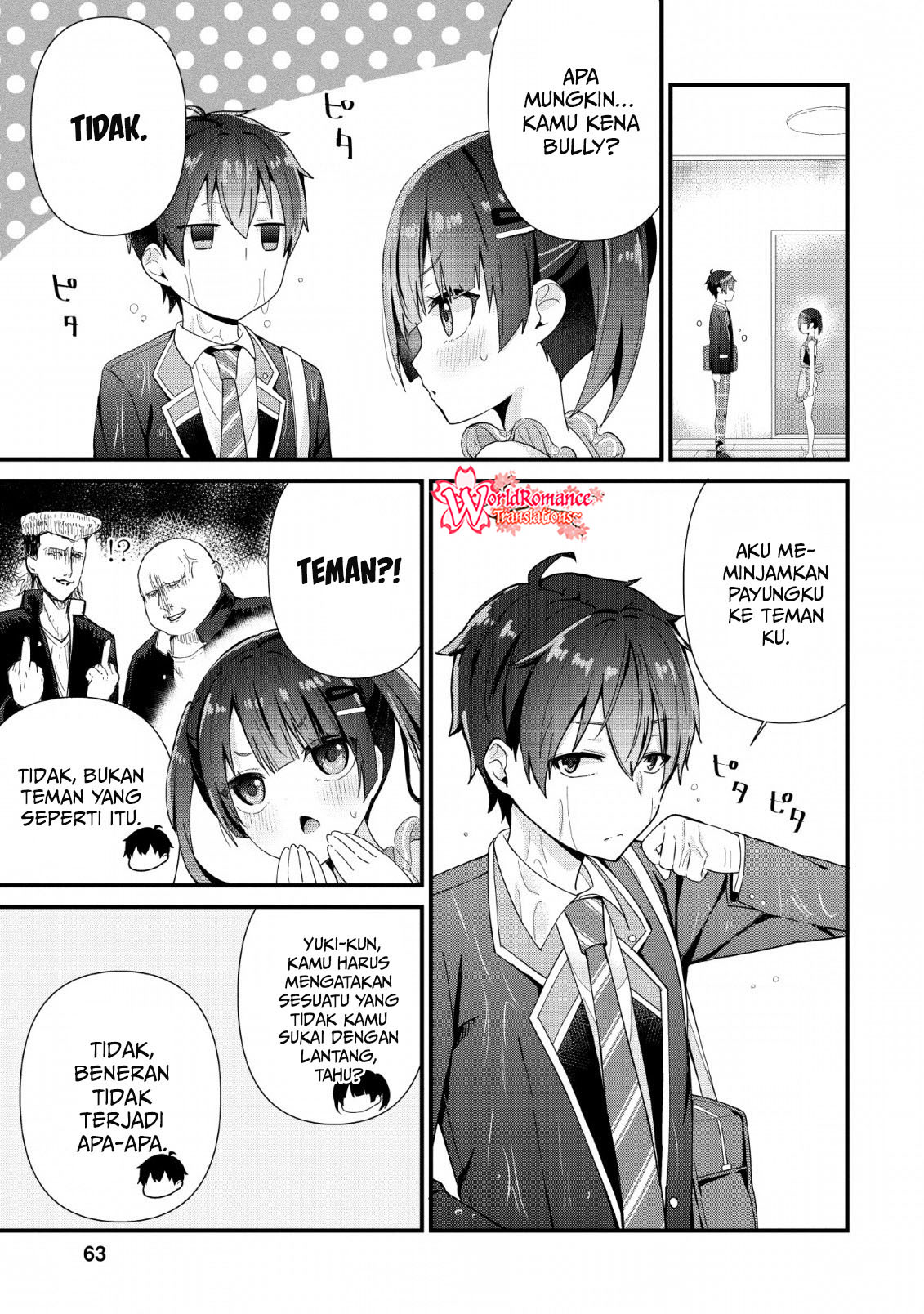 The Cute Girl Sitting Next to Me Is Trying to Make Me Fall in Love With Her as a Way to Ridicule Me, but the Tables Were Turned on Her Before She Knew It Chapter 02 Gambar 28